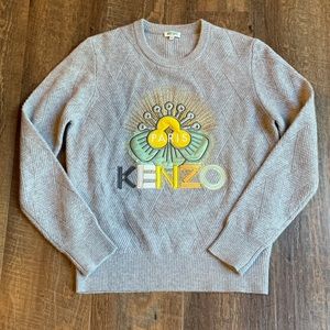 Kenzo grey wool sweater size medium